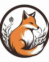 süßes Fuchs-Logo vektor
