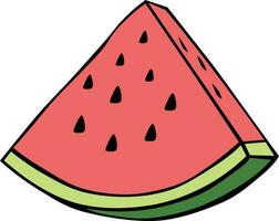 Wassermelone Scheibe Illustration Vektor