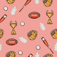 amerikanisch Fußball und Rugby Vektor Emoji einstellen Illustrationen. amerikanisch Fußball und Rugby Emoticons nahtlos Muster
