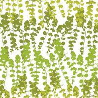 sömlös grön kamouflage med gyllene krypande jenny mönster bakgrund för mode tyg vektor