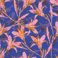 nahtlos abstrakt Gekritzel Blumen Muster Hintergrund zum Mode Stoff vektor