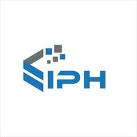 iph-Buchstaben-Logo-Design auf weißem Hintergrund. iph kreatives Initialen-Buchstaben-Logo-Konzept. iph-Briefgestaltung. vektor