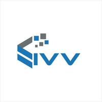 ivv-Buchstaben-Logo-Design auf weißem Hintergrund. ivv kreative Initialen schreiben Logo-Konzept. ivv Briefgestaltung. vektor