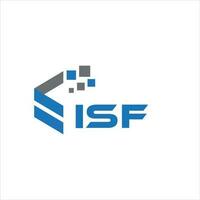 isf brev logotyp design på vit bakgrund. isf kreativa initialer bokstavslogotyp koncept. isf bokstavsdesign. vektor