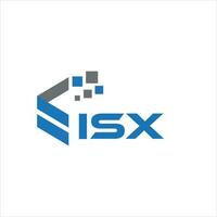 isx-Buchstaben-Logo-Design auf weißem Hintergrund. isx kreatives Initialen-Buchstaben-Logo-Konzept. isx-Briefgestaltung. vektor