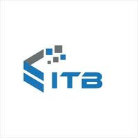 itb-Brief-Logo-Design auf weißem Hintergrund. itb kreatives Initialen-Brief-Logo-Konzept. itb Briefgestaltung. vektor