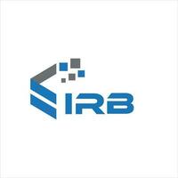 IRB-Brief-Logo-Design auf weißem Hintergrund. irb kreative Initialen schreiben Logo-Konzept. irb Briefgestaltung. vektor