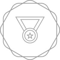 Medaille einzigartig Vektor Symbol