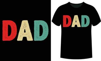 fars dag text typografi t-shirt design. vektor