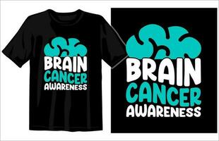 Gehirn Krebs Bewusstsein T-Shirt, Krebs Bewusstsein T-Shirt drucken Vorlage, Kampf Bewusstsein T-Shirt Design, Welt mehrere Sklerose Tag T-Shirt, Leukämie Bewusstsein T-Shirt vektor