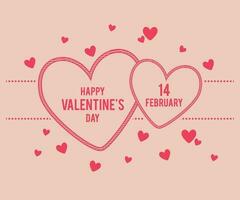Valentinstag hängend Herzen Liebe Hintergrund vektor