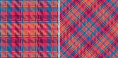 Tartan prüfen nahtlos. Textur Stoff Vektor. Textil- Hintergrund Plaid Muster. vektor