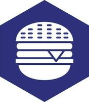 Burger-Vektor-Icon-Design vektor