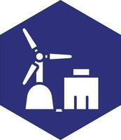 Windmühlen-Vektor-Icon-Design vektor