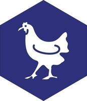 Huhn-Vektor-Icon-Design vektor