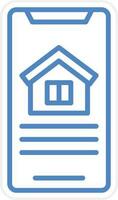 Haus App Vektor Symbol Stil