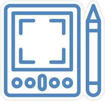 Grafik Tablette Vektor Symbol Stil