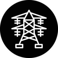 Elektroturm-Vektor-Icon-Design vektor