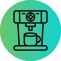 Kaffeemaschine-Vektor-Icon-Design vektor