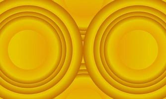 minimaler gelber abstrakter Halbkreishintergrund vektor