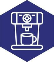 Kaffeemaschine-Vektor-Icon-Design vektor