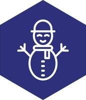 Schneemann-Vektor-Icon-Design vektor