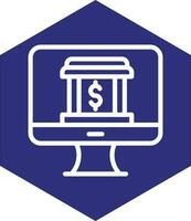 online Bankwesen Vektor Symbol Design