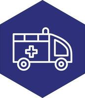 Krankenwagen-Vektor-Icon-Design vektor