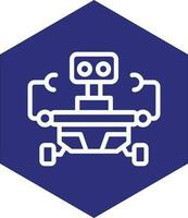 Raum Roboter Vektor Symbol Design