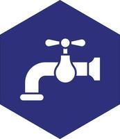 Wasserhahn-Vektor-Icon-Design vektor