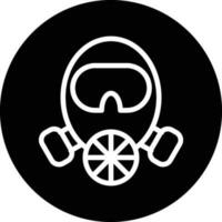 Feuerwehrmann Maske Vektor Symbol Design