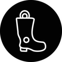 Feuerwehrmann Stiefel Vektor Symbol Design