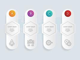 horizontale Infografik-Präsentation vektor