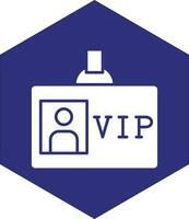 VIP-Pass-Vektor-Icon-Design vektor