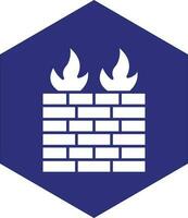 Firewall-Vektor-Icon-Design vektor