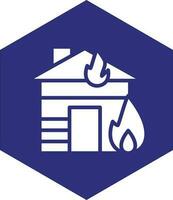 Haus Feuer Vektor Symbol Design