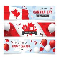 Happy Canada Day Banner Vorlage vektor