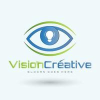 Auge Logo Design Vektor Vorlage. bunt Medien Symbol. kreativ Vision Logo Konzept. bunt Auge Logo Vision.