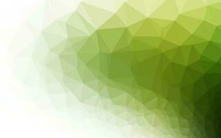 hellgrüne Vektor-Dreieck-Mosaik-Textur. vektor
