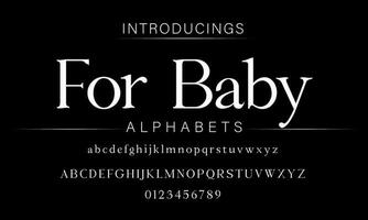 luxus alphabet buchstaben schriftart. typografie elegante hochzeit klassische beschriftung serifenschriften dekoratives vintage retro-konzept. Vektor-Illustration vektor