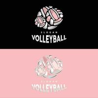 Volleyball Logo, Sport einfach Design, Welt Sport Turnier Vektor, Illustration Symbol Symbol vektor