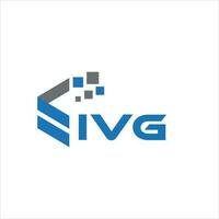 Ivg-Brief-Logo-Design auf weißem Hintergrund. ivg kreative Initialen schreiben Logo-Konzept. ivg Briefgestaltung. vektor