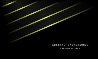 abstrakt geometrisch Gradient spotten oben 3d Gold Linie Hintergrund tief schwarz Farbe einfach elegant attraktiv eps 10 vektor