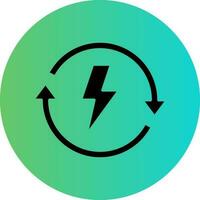 Vektor-Icon-Design für erneuerbare Energien vektor