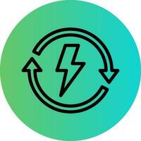 Vektor-Icon-Design für erneuerbare Energien vektor