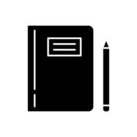 Schreiben Vektor Symbol. Anmerkungen Illustration unterzeichnen. Schriftsteller Symbol. beachten Logo.