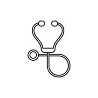 Stethoskop Symbol Vektor. Arzt Illustration unterzeichnen. Klinik Symbol. Krankenhaus Logo. vektor