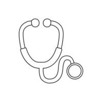 Stethoskop Symbol Vektor. Arzt Illustration unterzeichnen. Klinik Symbol. Krankenhaus Logo. vektor