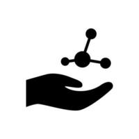 Chemie Vektor Symbol. Labor Illustration unterzeichnen. Analysen Symbol. Erfahrungen Logo.