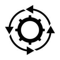 Prozess-Icon-Design vektor